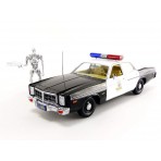 Dodge Monaco Metropolitan Police 1977 "Terminator" con T-800 Endoskeleton 1:18