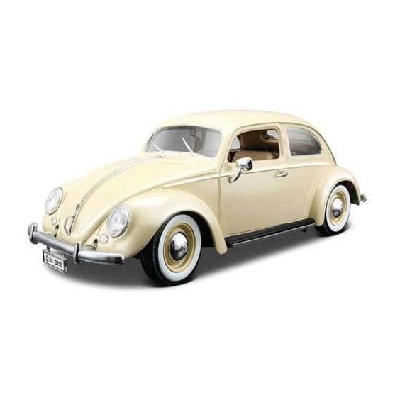 Volkswagen Kafer Beetle 1955 crema 1:18