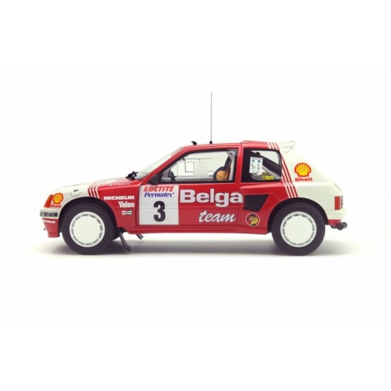 Peugeot 205 T16 Group B Belga Rallye Ypres 1985 1:18
