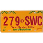 New Mexico USA 279 SWC Targa Metallica Replica