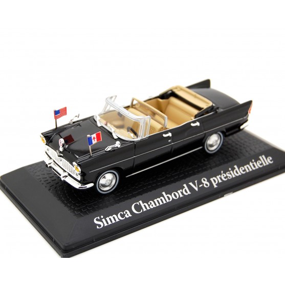 Simca Chambord V-8 1961 Presidente Kennedy - Charles De Gaulle 1:43