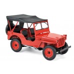 Jeep Willys 1942 Red 1:18