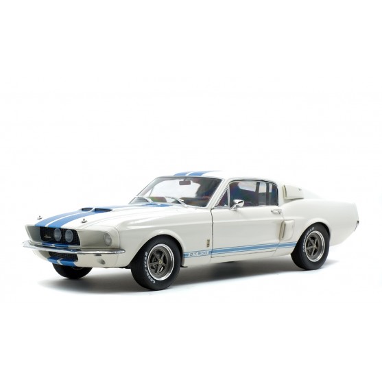 Shelby Mustang GT 500 1967 White with blu stripes 1:18