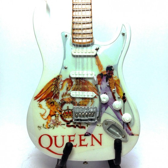 Mini Guitar Tribute Queen White