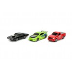 "Fast & The Furious" Nano Hollywood Rides 3pz pack 1:65