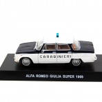 Alfa Romeo Giulia  Super 1969 "Carabinieri" Bianco Blu 1:43