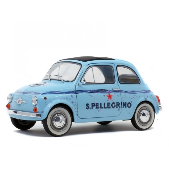 Fiat 500 1965 San Pellegrino light blue 1:18