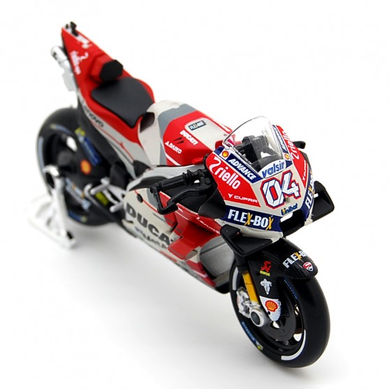 ZZH 2018 Ducati Desmosedici GP-4 Kit De Moto Modelo De Edición Especial 1:18 Escala/Vitrina Acrílico,A 