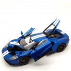 Ford GT 2017 Blu white stripes Exclusive 1:18