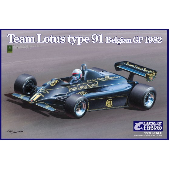 Lotus Ford Cosworth Type 91 1982 Belgian GP Kit 1:20