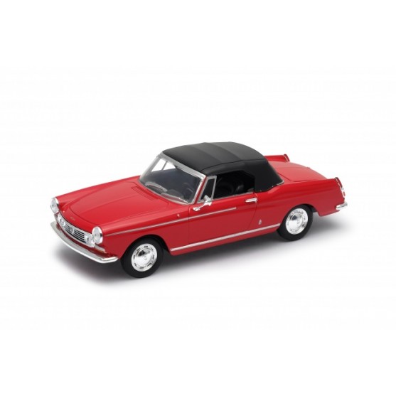 Peugeot 404 Cabriolet 1963  with closed soft top red 1:24