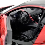 Bugatti Chiron 2017 Red / Black 1:24