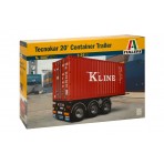 Semirimorchio Tecnokar 20 Container Trailer Kit 1:24