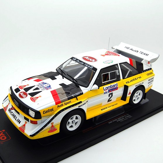 Audi Sport Quattro S1 1985 Rally RAC Hannu Mikkola - Arne Hertz 1:18