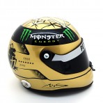 Michael Schumacher Casco Schuberth 20th year F1 Gold 2011 Amg Mercedes Petronas 1:2