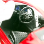 Bugatti Divo 2018 Metallic Red - Carbon Black 1:18