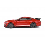 Ford Mustang Shelby GT500 Fast Track 2020 Red with white stripes 1:18
