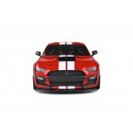 Ford Mustang Shelby GT500 Fast Track 2020 Red with white stripes 1:18