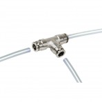 Raccordo Aria in Metallo Lampa T-3 a T per tubi aria - Ø 8 mm