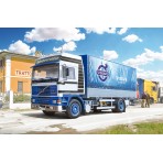 Volvo F16 Globetrotter Canvas Truck with elevator Kit 1:24