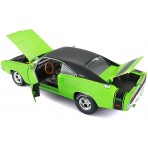 Dodge Charger R/T 1969 Green Black 1:18