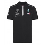 Mercedes AMG Petronas F1 Polo Replica Black  2018