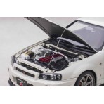 Nissan Skyline GT-R R34 V-spec II White Pearl 1:18
