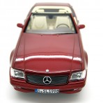 Mercedes-Benz SL 500 R129  Cabrio 1998 Metallic Red (Soft Top + Hard Top) 1:18