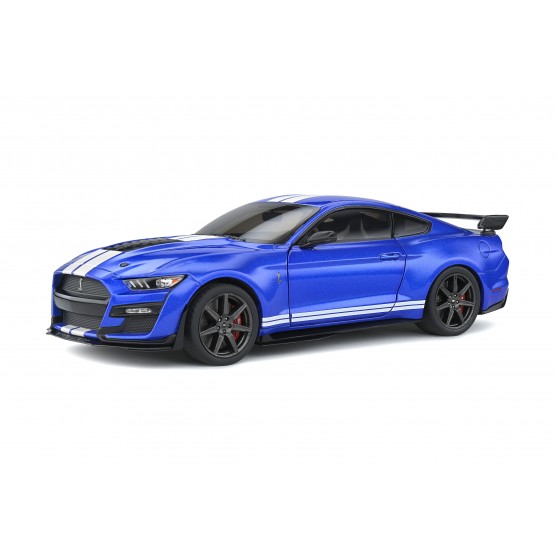 Ford Mustang Shelby GT500 Fast Track 2020  Blu with White stripes 1:18