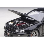 Nissan Skyline GT-R R34 V-spec II Black Pearl 1:18