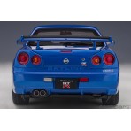 Nissan Skyline GT-R R34 V-spec II Bayside Blue 1:18