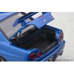 Nissan Skyline GT-R R34 V-spec II Bayside Blue 1:18
