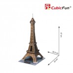 Torre Eiffel Parigi Cubic Fun 3D Puzzle 47 cm h