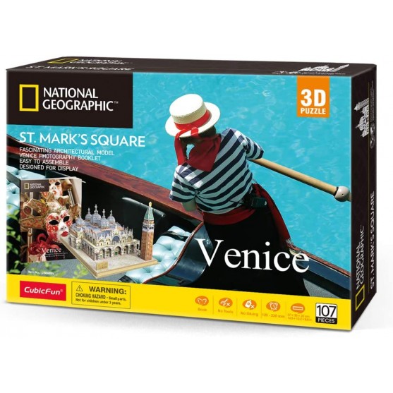 Piazza San Marco Venezia Cubic Fun 3D Puzzle 22 cm h