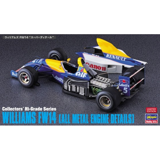 Williams Renault FW14 F1 1991 with metal engine Kit 1:24