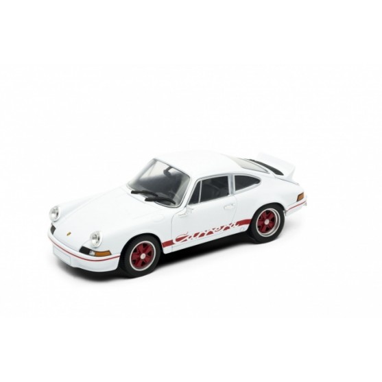Porsche 911 RS 1973 White with red deco 1:24