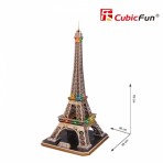 Torre Eiffel Parigi Cubic Fun 3D LED Puzzle 78 cm h