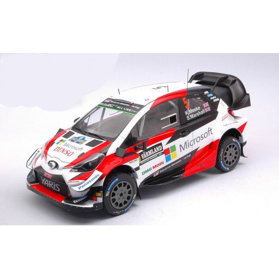 Toyota Yaris WRC Team Gazoo Racing Rally di Svezia 2019 K.Meeke - S.Marshall 1:18