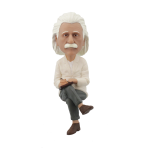Albert Einstein Computer Sitter Bobblehead