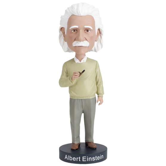 Albert Einstein Statuina Bobblehead testa oscillante