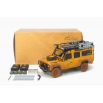 Land Rover Defender 110 Camel Trophy  ” Support Unit Sabah-Malaysia 1993 Dirty Edition 1:18