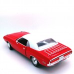 Dodge Challenger 1970 "The Challenger Deputy" Red with White Roof 1:18