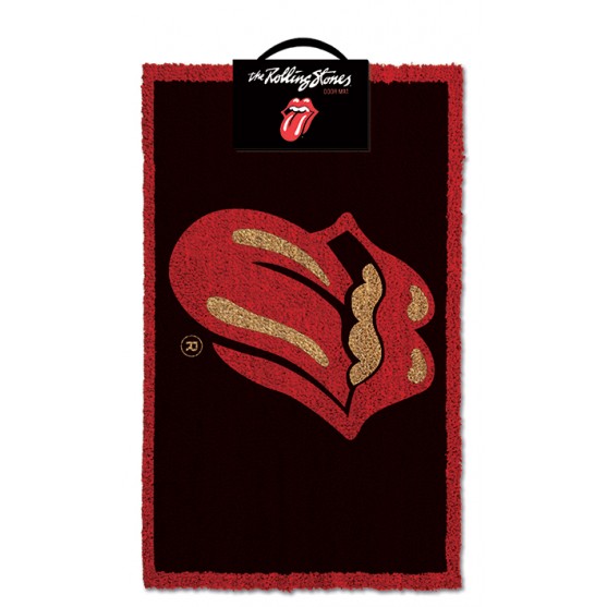 Rolling Stones Lips Zerbino in fibra di Noce di Cocco 40 x 60 cm