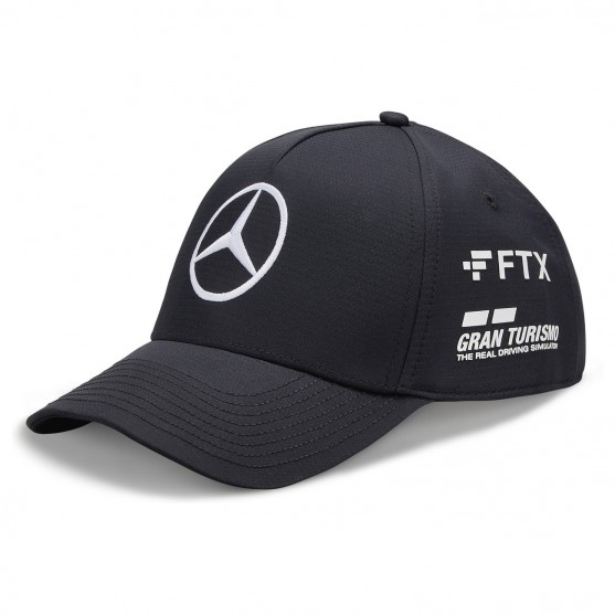 Mercedes-Amg Petronas F1 2022 Cappello Lewis Hamilton 44 Baseball Black