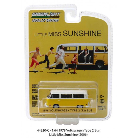 Volkswagen T2 1978 Bus "Little Miss Sunshine" Yellow 1:64