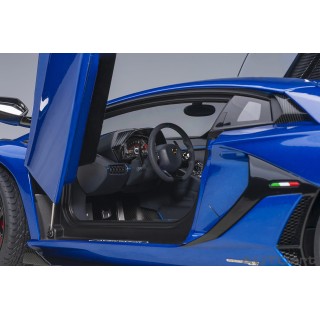 Lamborghini Aventador SVJ 2018 Blu Nethuns 1:18