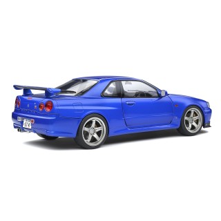 Nissan Skyline GT-R (R34) 1990 bayside blue metallic 1:18