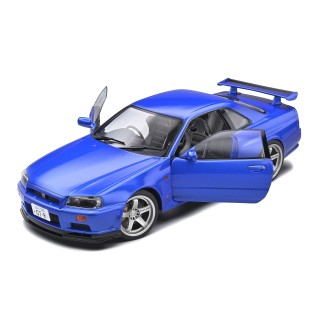 Nissan Skyline GT-R (R34) 1990 bayside blue metallic 1:18