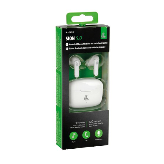 Sion 5.0 auricolari Bluetooth stereo senza fili con custodia di ricarica