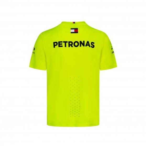 Mercedes-AMG Petronas 2022 Team Set-Up T-Shirt Giallo Fluo